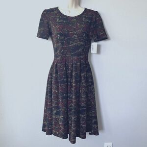 LulaRoe Amelia Aztec Pleated Dress Size S  NWT!